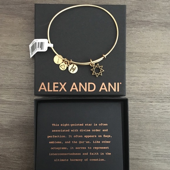 NWT “ Eight-Pointed Star” Alex and Ani - Picture 2 of 5